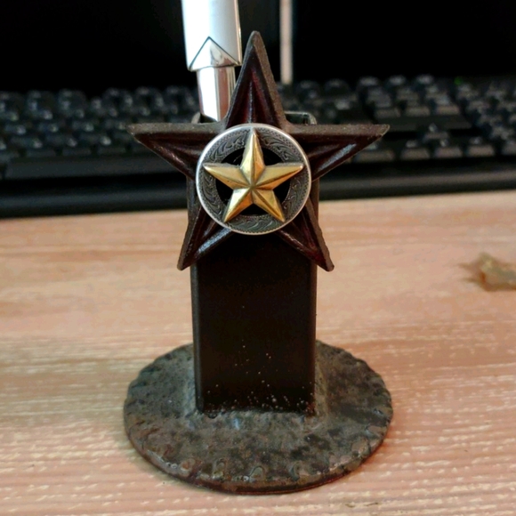 Desk Iron Square Tubing Pen/Pencil Holder - Picture 1 of 7